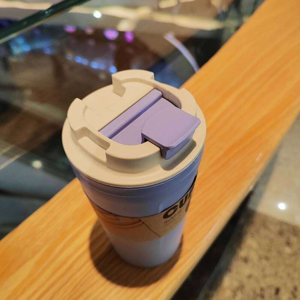 Travel Mug Eco-friendly Bamboo Fiber Coffee Cup Silicone Ring Lid Christmas Gift Mugs 420ml Z260313