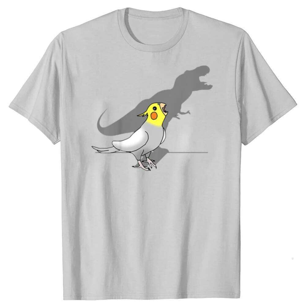 Cute Screaming Parrot Birb Funny Cockatiel T Shirts Graphic Streetwear Short Sleeve Birthday Gifts Summer Style T-shirt Women Z260314