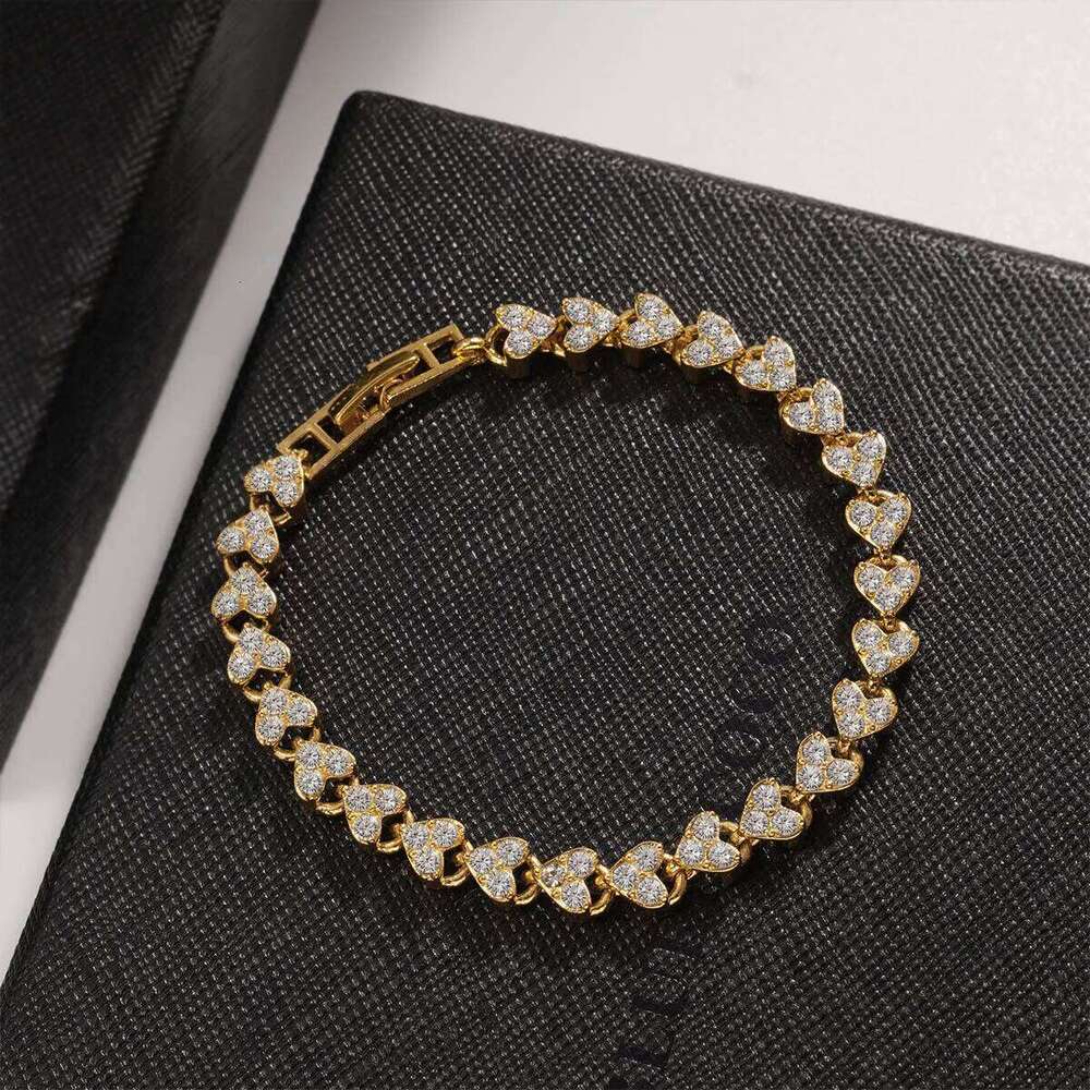 Luxury Roman Crystal Geometric Chain Bracelets for Women Trendy 2024 Goth Full Rhinestone Charm Bangles Wed Jewelry Accessories Z260313