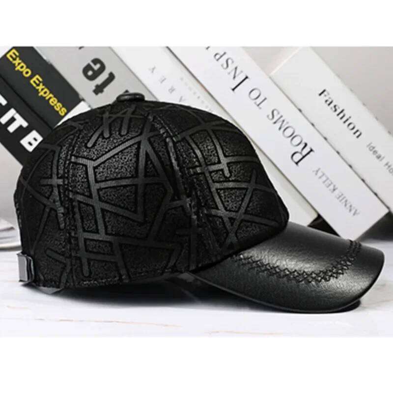 New Autumn Men And Women Sheepskin Baseball Caps Party Hats Natural Genuine Hat Fashion Personality Brands Leather Cap Z260313