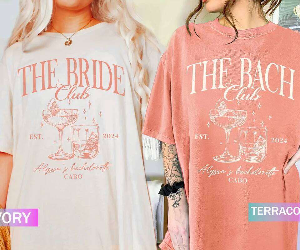 Custom Shirt Luxury Bachelorette Merch, Bridal Party Gifs Bach Trip Y2K Top Daily Trendy Streetwear Z260314
