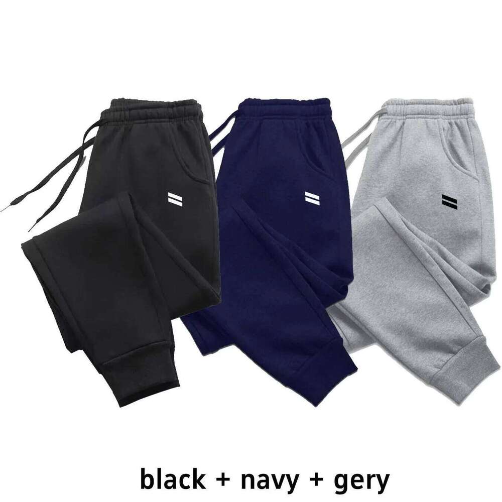 All kinds of sports and casual running pants with printed patterns for men winter fleece daily jogging soles Z260315