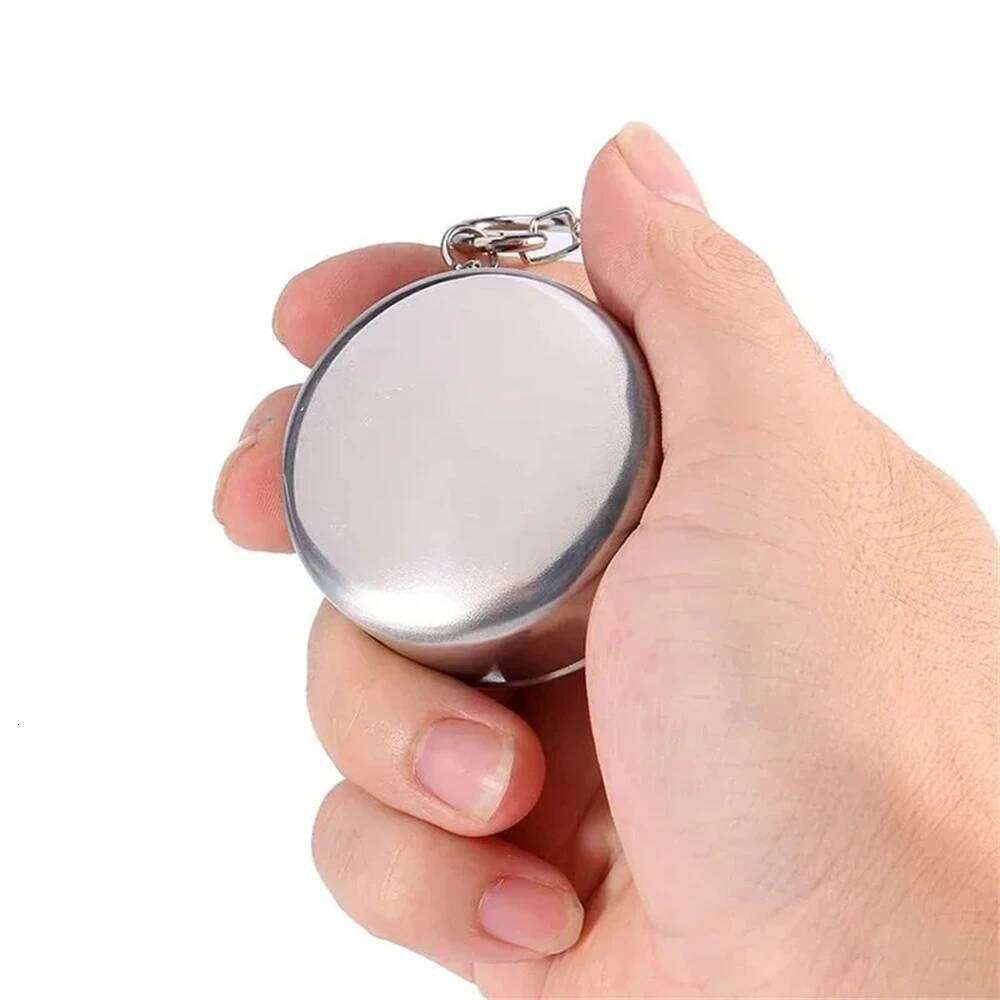 75ml Portable Stainless Steel Folding Cup Telescopic Mug Food Grade Collapsible Drinkware Outdoor Camping Hiking Travel Utensils Z260313