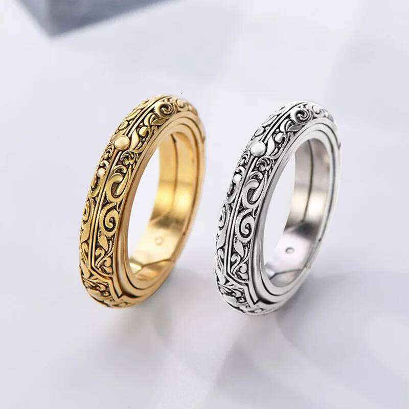 Astronomy Ball Rings Men Openable Rotate Sphere Cosmic Planet letter Ring Women Fashion Jewelry DropShipping 7-12 Size K H260312