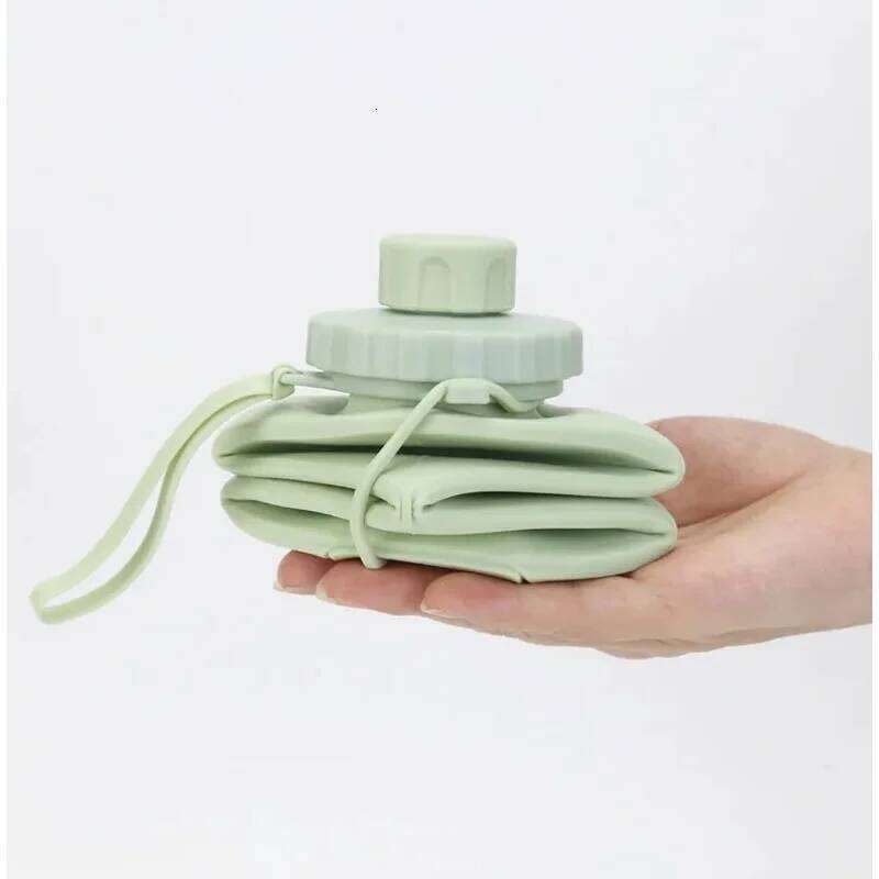 Portable Cup Silicone Collapsible Sports Water Bottles Outdoor Large Capacity Travel Foldable Leakproof Kitchen Supplies Z260314