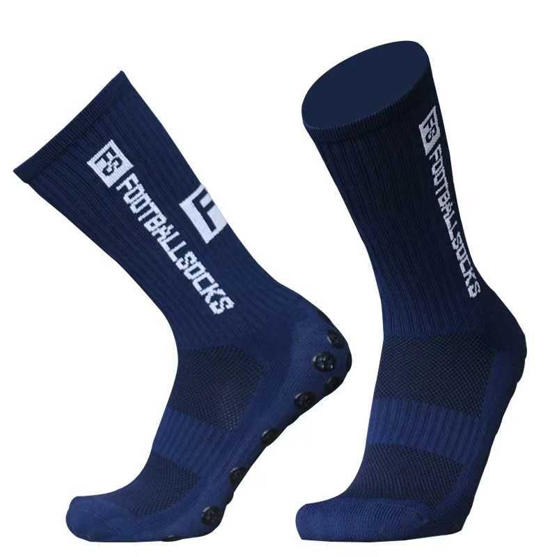 New Style FS Football Socks Round Silicone Suction Cup Grip Anti Slip Soccer Socks Sports Men Women Baseball Rugby Socks D260313