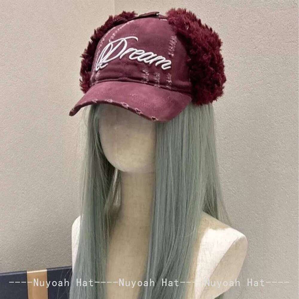 New Men Women Broken Style Letter Embroidery Baseball Hats Sunshade Distress Warm Outdoor Bomber Caps Versatile Fashion Retro Z260314