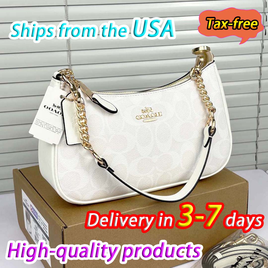 Design bag Fashion coachbagas classic shoulder bag Teri coachbagas tabby High quality leather armpit crossbody bag handbag Chain wallet Flip top coach shoulder bag