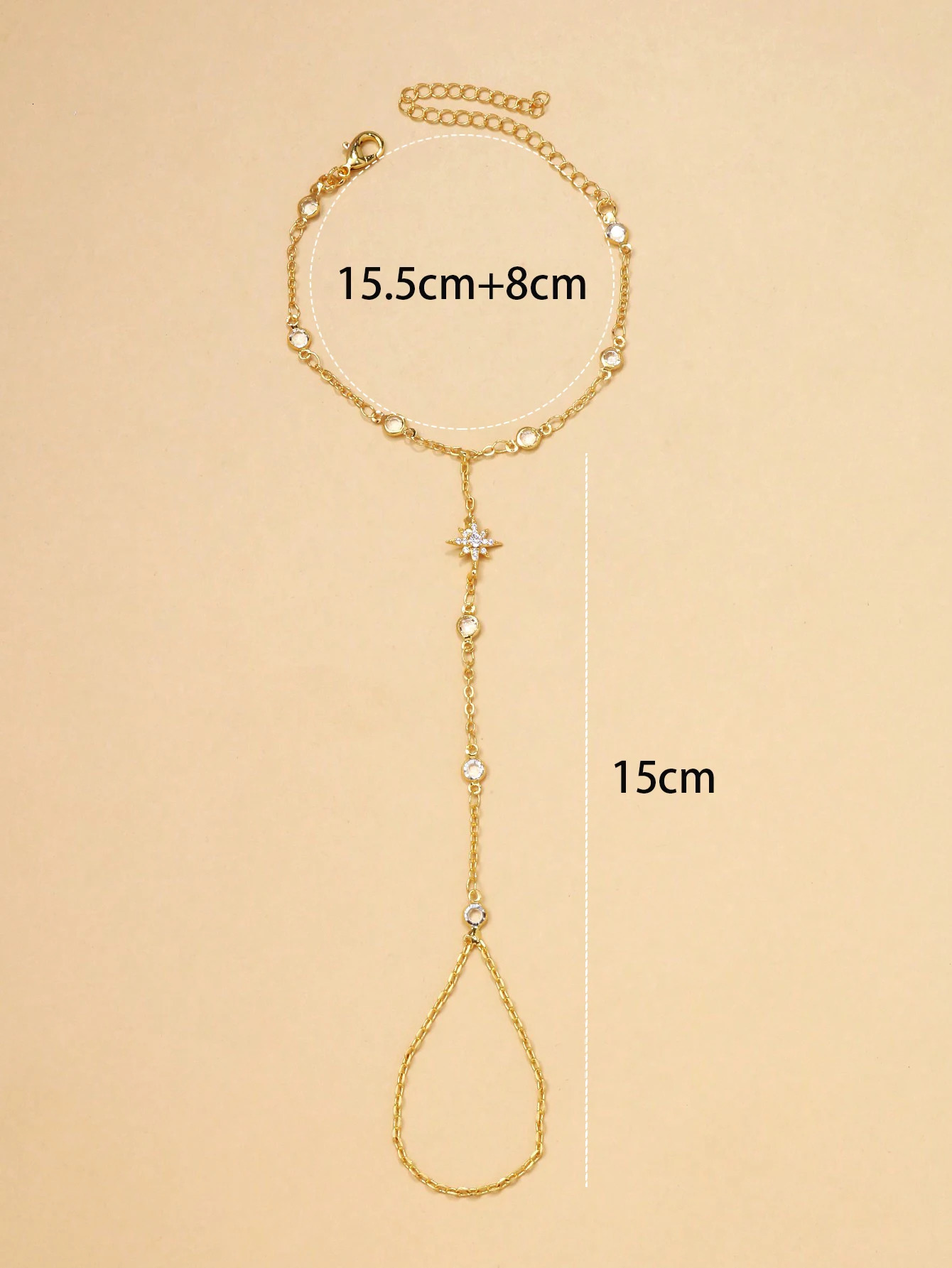 Nordic sun rhinestone bracelet Womens daily dating hand decoration Simple personality jewelry 260313