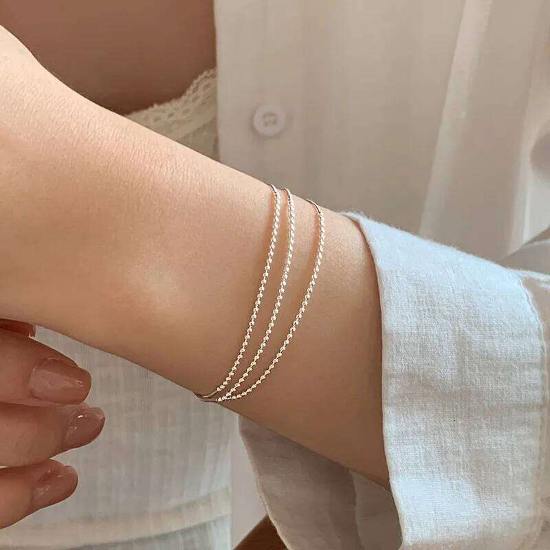 New 925 Sterling Silver Multi-layer Simple Personality Charming Woman Bracelet Party Gift for Friends Exquisite Jewelry Z260313