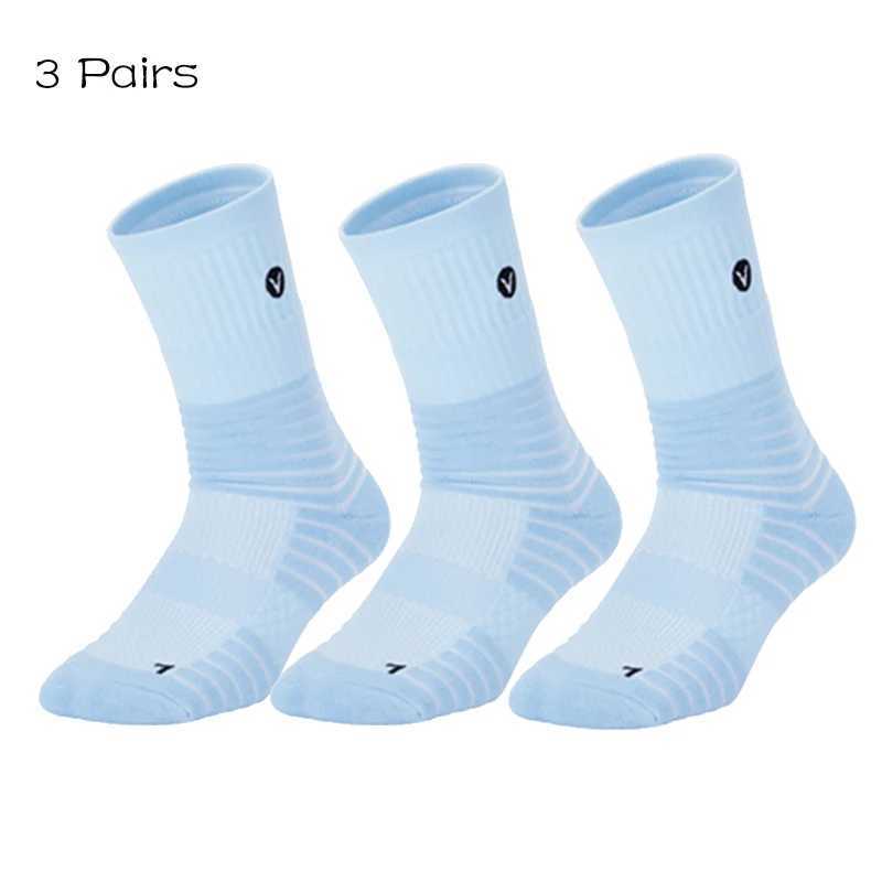 3 Pairs Professional Sport Socks Towel Bottom Non Slip Basketball Socks Outdoor Golf Racing Cycling Socks Footwear D260313