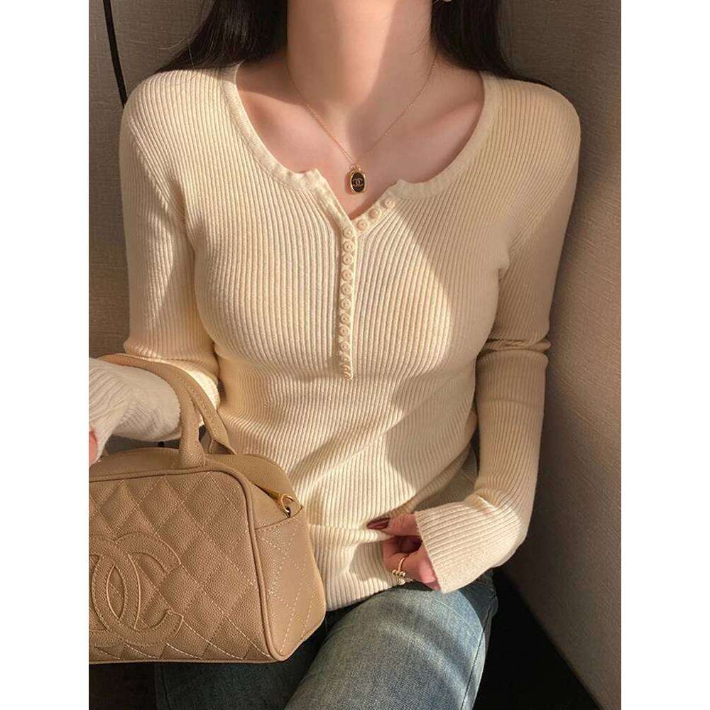 Casual White Basic Sweaters Women Y2k Clothes Korean Fashion Knitted Long Sleeve Tops Ladies Jumpers Autumn Winter Pullovers Z260313