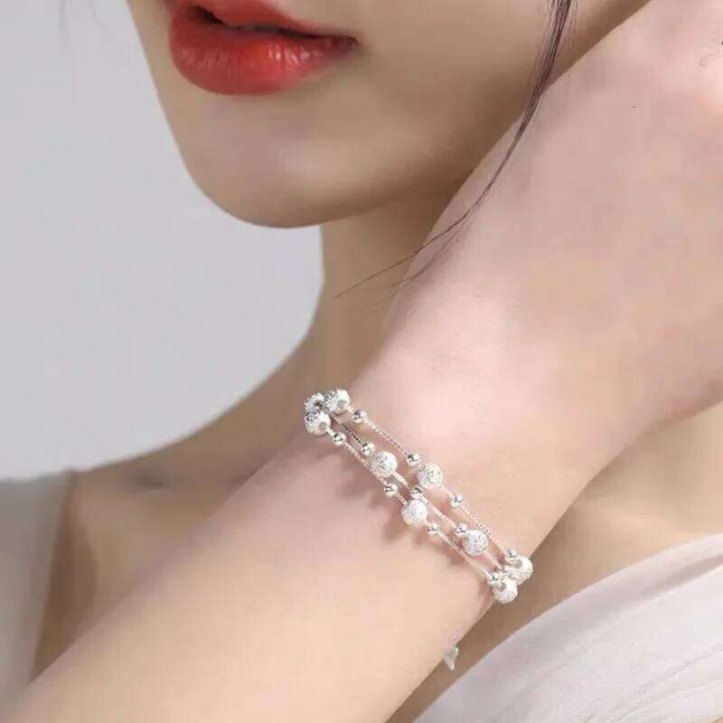 Fine 925 Sterling Silver Lucky Bead Bracelets For Woman Luxury Original Multi-layer Charm Bracelet Elegant Party Jewelry Gifts Z260313
