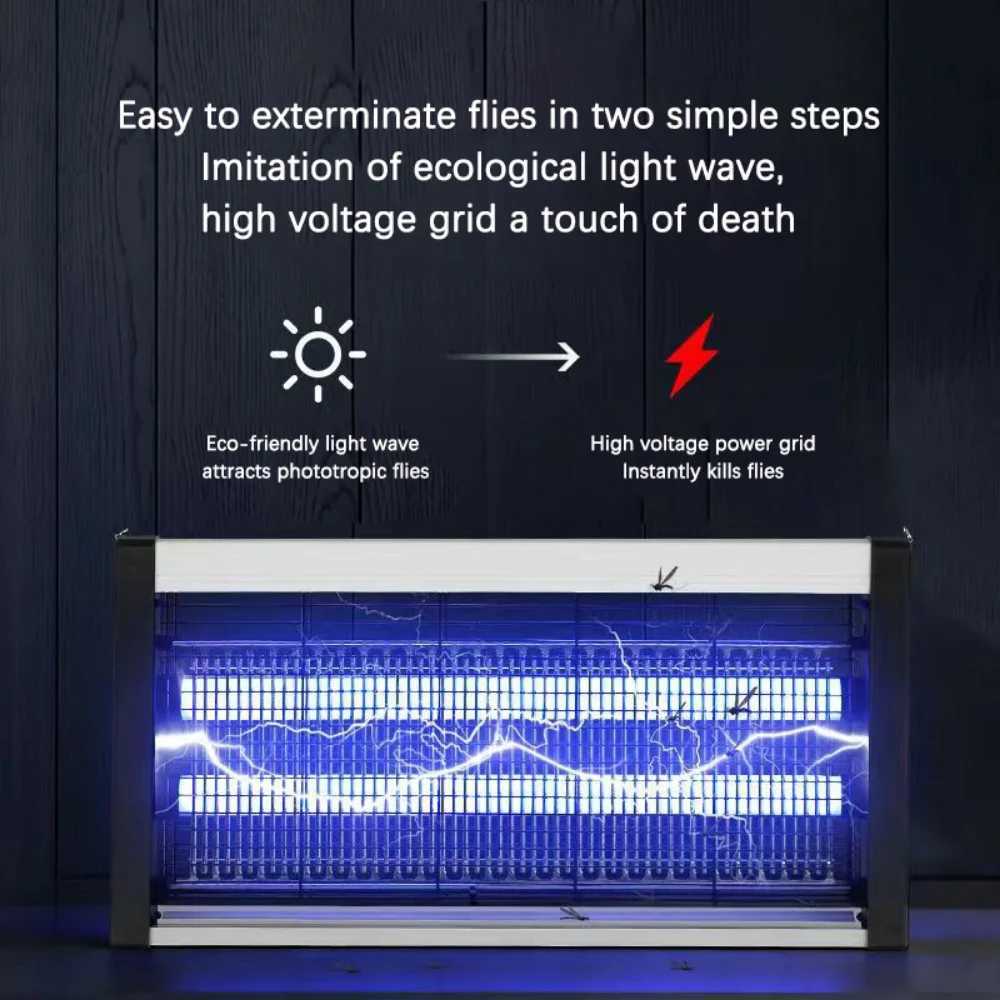 Joyinled 2W/4W/6W Mosquito Killer Lamp Electronic Insect Zapper with LED Night Light Silent Trap for Home Room Indoor Restaurant H260313