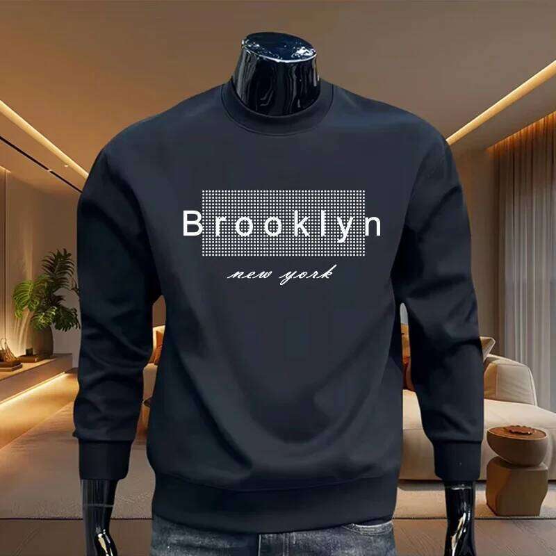 2026 Men's Sweatshirt Urban Causal Fashion O-neck Longsleeve Pullover High Grade Spring Autumn Home Outdoor Comfort Warm Hoodies Z260314