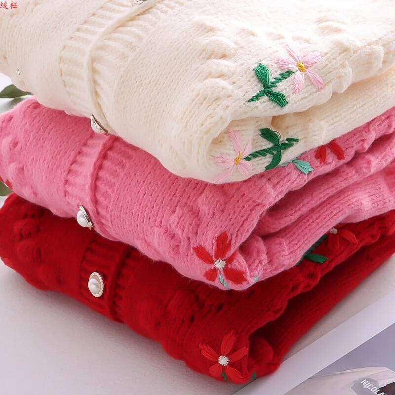 Early Autumn Knitwear Coat Spring Fall New Cardigans Design Embroidered Lazy Sweater For Women Thicken Warm Tops Cardigan Femme Z260313