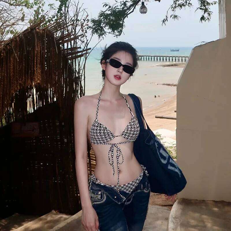 Sexy Bikini Women'S Swimwear Two Pieces Beachwear 2026 Swimsuit Korean Mankini Set Beach Wear Swimming Pool Bath Bathing Suit 26H0313