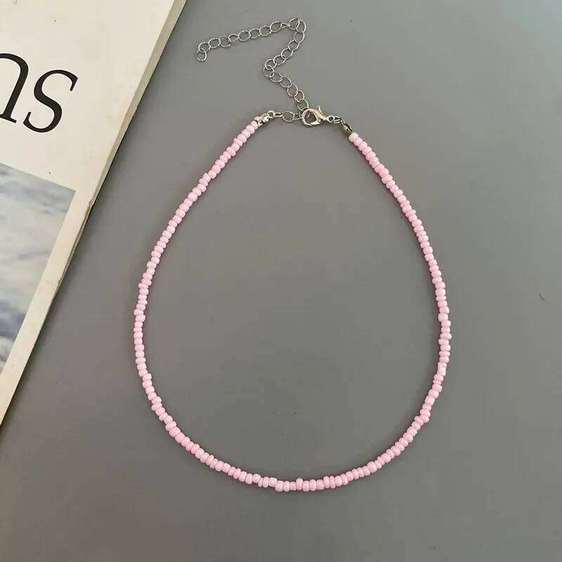 New Seed Beads Bohemia Choker Chain Fashion Charm Colorful Handmade Colar Collar Necklace Jewelry Femme H260312