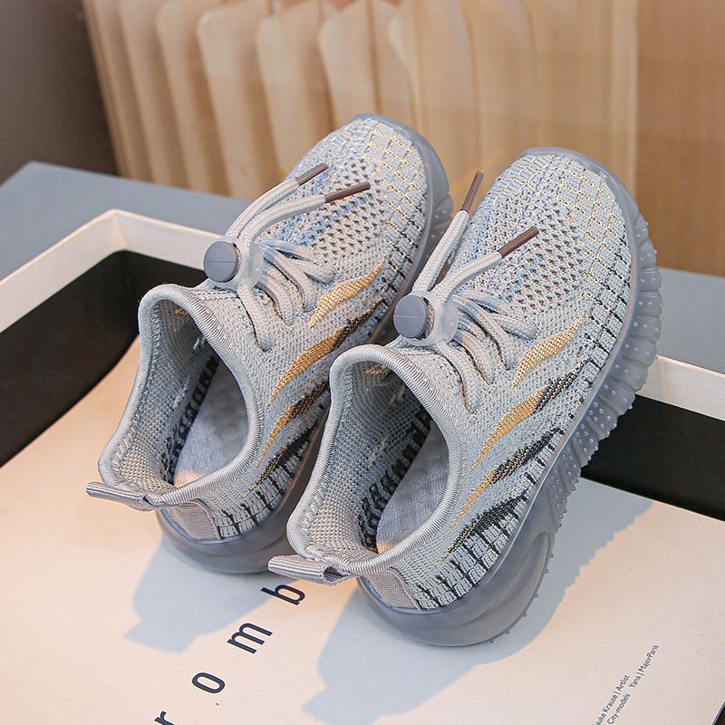 Kids Sneakers Boys Breathable Running Shoes Knitting Girls Teens Mesh Walkfashion Sports Child Toddler Fashion Design Trainers Sizes 21 - 32 W01106