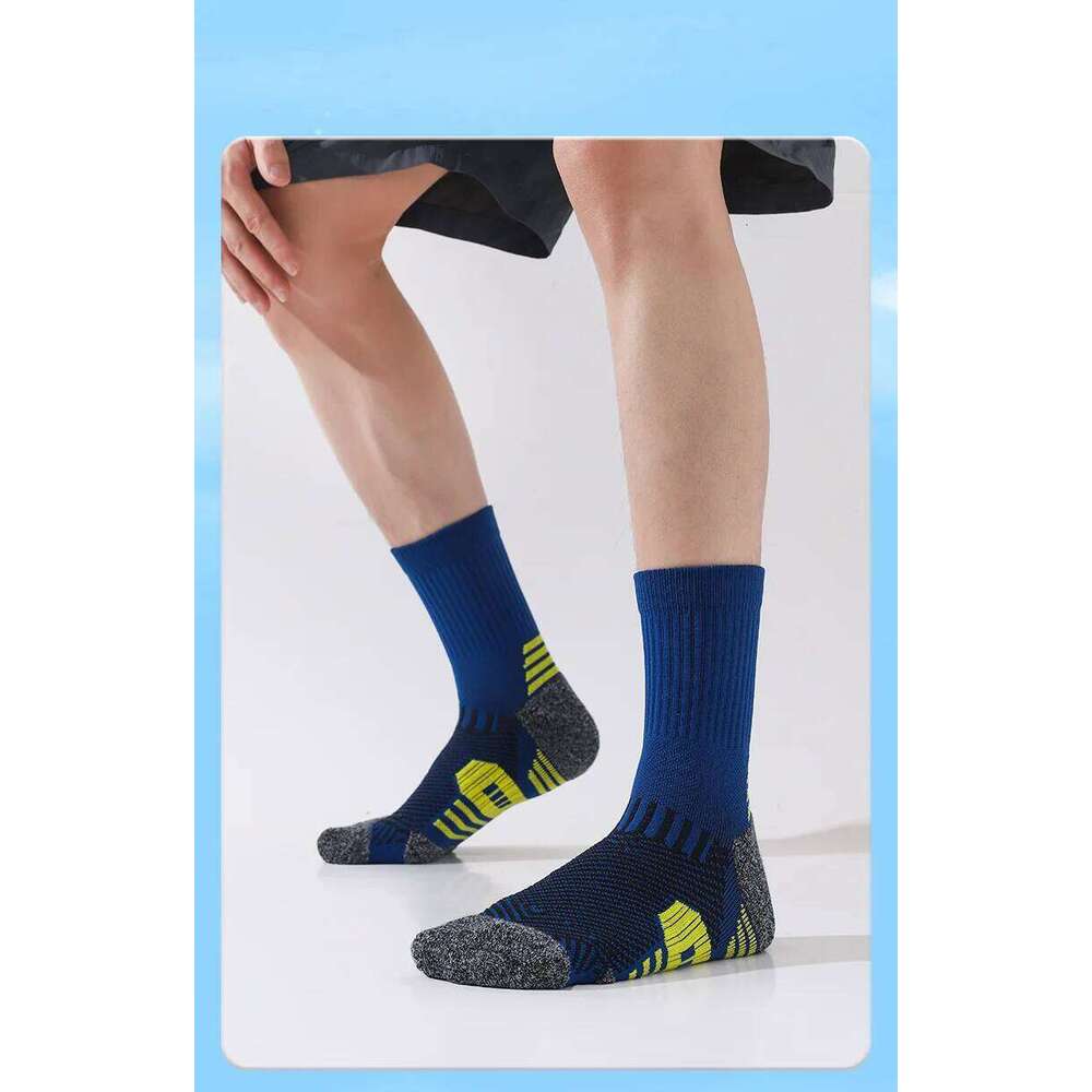 3/5/6Pairs Men's Sport Breathable Outdoor Running Basketball Training Short Tube Socks For Men Z260313