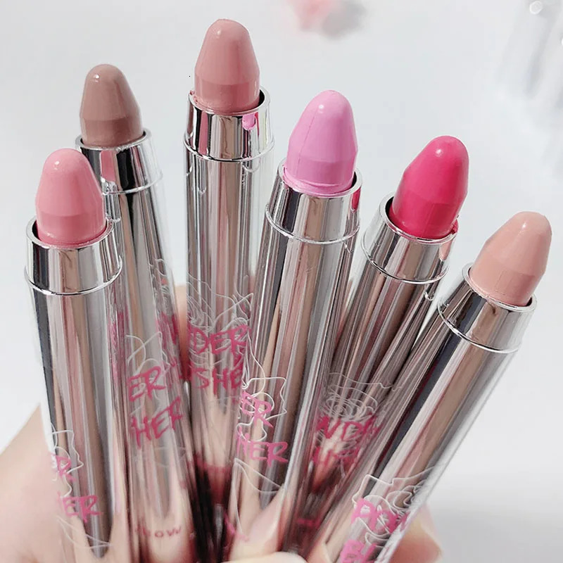 Pink Blush Pencil Shadow Pen Facial Cheek Expanding Shrinking Color Rouge Cream Blush Sweet Cool Girl Style Korea Makeup Stick 260305