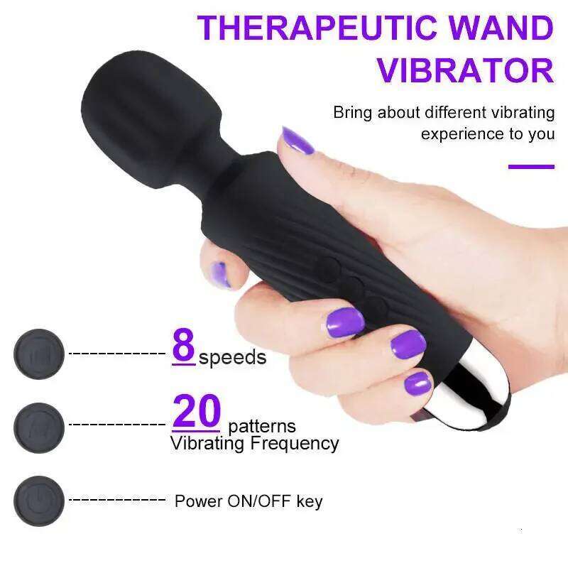 20-Speed Womens Physiological Decompression Vibrator - Silicone Skin-Friendly Clitoral Stimulator Adult Products Sex Toy 26H0313