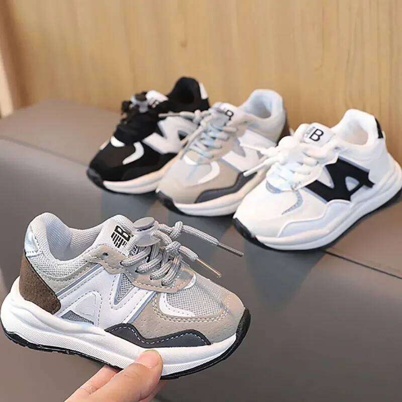 Kids for Boys Girls Soft Sneakers New Fashion Sports Running Children Flat Casual Baby Toddler Outdoor Shoes 26Y0313