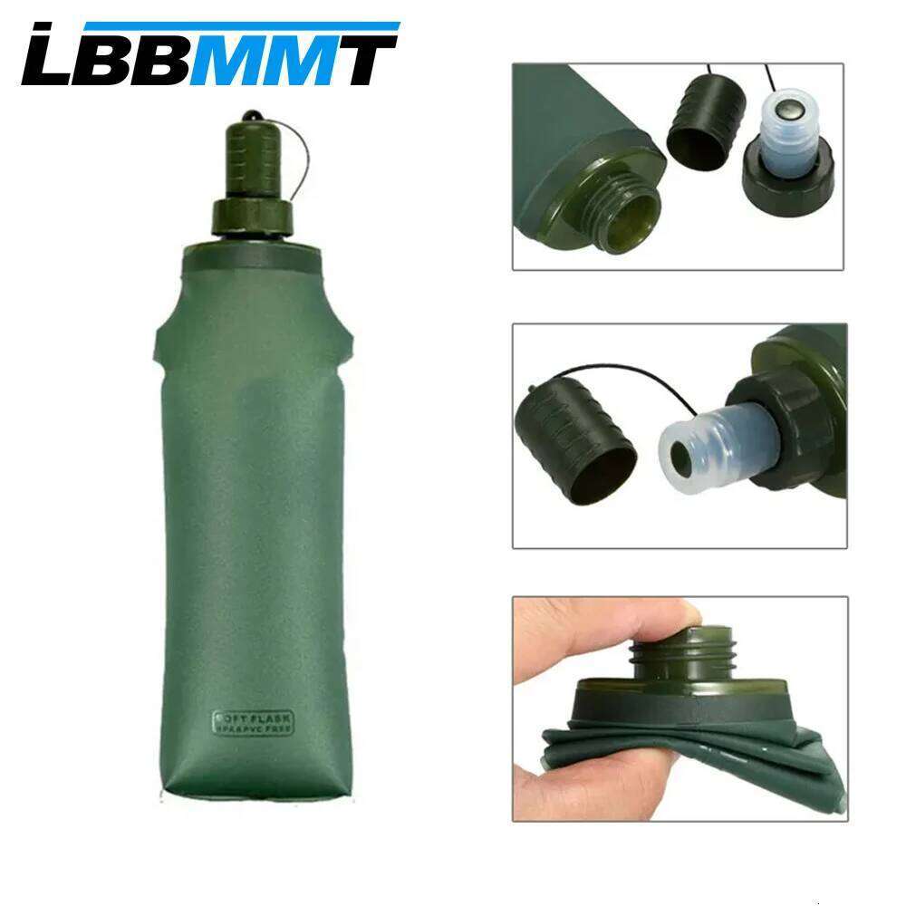250ML 500ML TPU Soft Folding Water Bottles BPA-Free Collapsible Flask Hydration Pack - Ideal for Running Hiking Z260313
