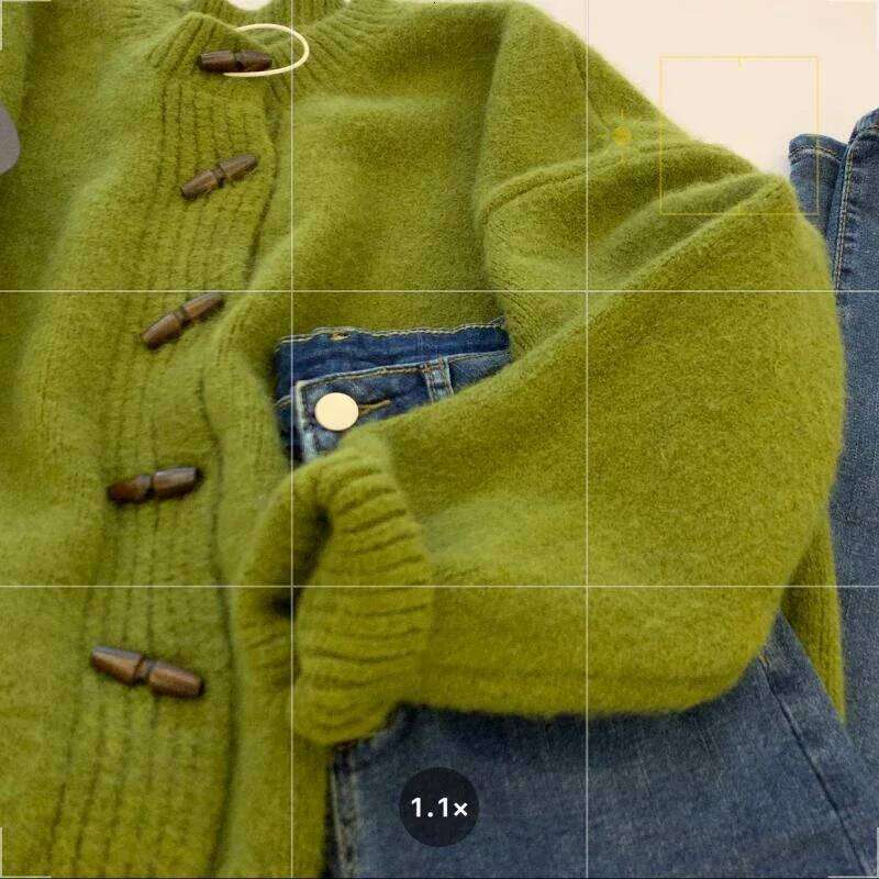 Sweater for Women Fall Winter Clothing Solid Color Thicked Pull Femme Ropa Mujer Fashion Knitted Oversized Cardigan Z260314