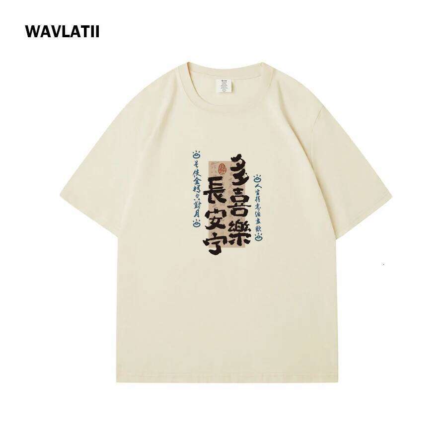 WAVLATII Women New 100% Cotton T shirts Female Cool Character Printed Tees Lady White Black Short Sleeve Casual Summer Tops Z260314