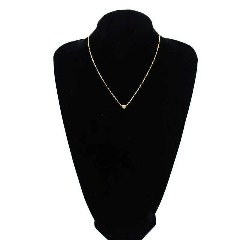 New Minimalist Clavicle for Women Tiny Heart Necklaces Dainty Fashion Jewelry Beach Summer Collares Bijoux H260312