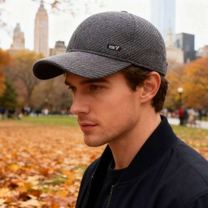 NORTHWOOD Men's Thermal Winter Baseball Cotton Padded Ear Flap Hat for Outdoor Windproof Trucker Cap Gorras Snapback Z260313