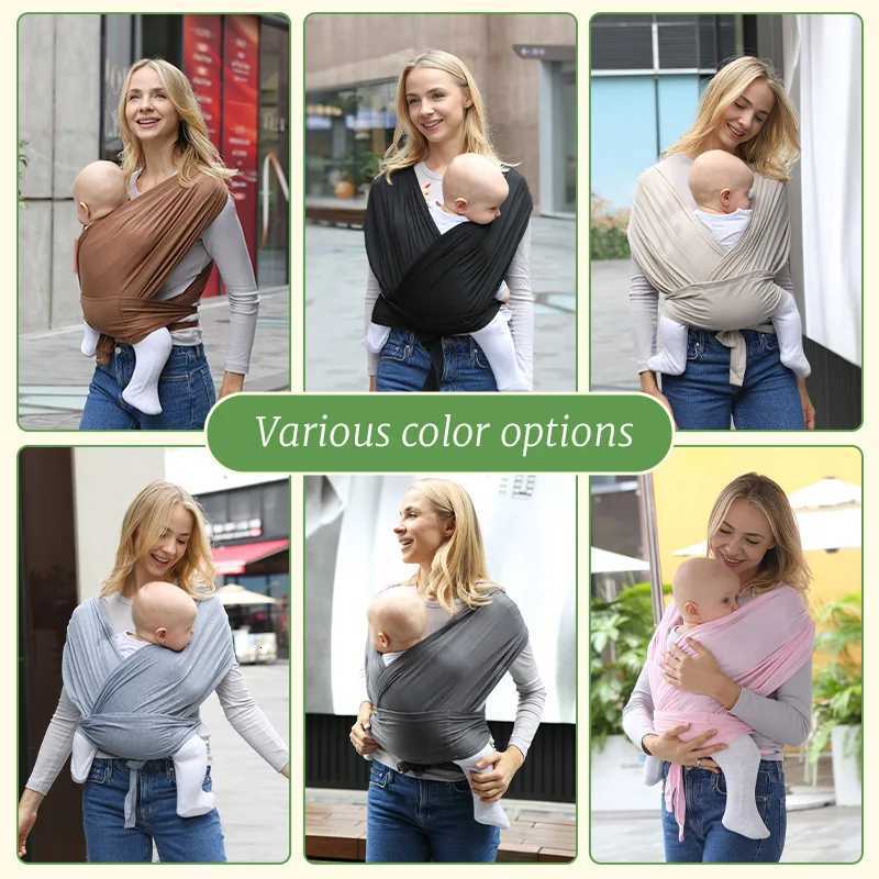 Comfortable Newborn Baby Sling Breathable Cotton Front Carry Wrap Ergonomic Hip Healthy Support for InfantsHands-Free Carrier X260313