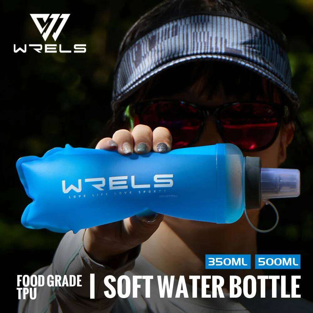 WRELS Soft Flask Folding Collapsible Bottle TPU BPA-Free for Running Hydration Bottles Water Bag Sports Flasks Z260314