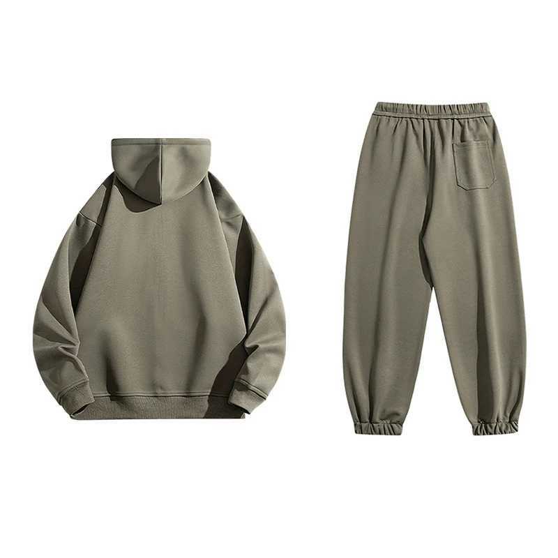 Couple Two Piece Set Running Fitness Casual Sport Men Women Solid Color Suit Hooded Zipper Jacket Pant Fashions Casual Sport Set M260313