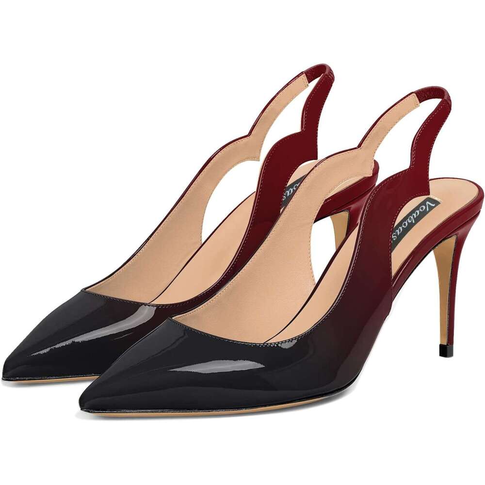 Closed Toe Stiletto Slingback Heeled Sandals Sexy Dress Shoes High Heels Women Shoes MOJIDASHU