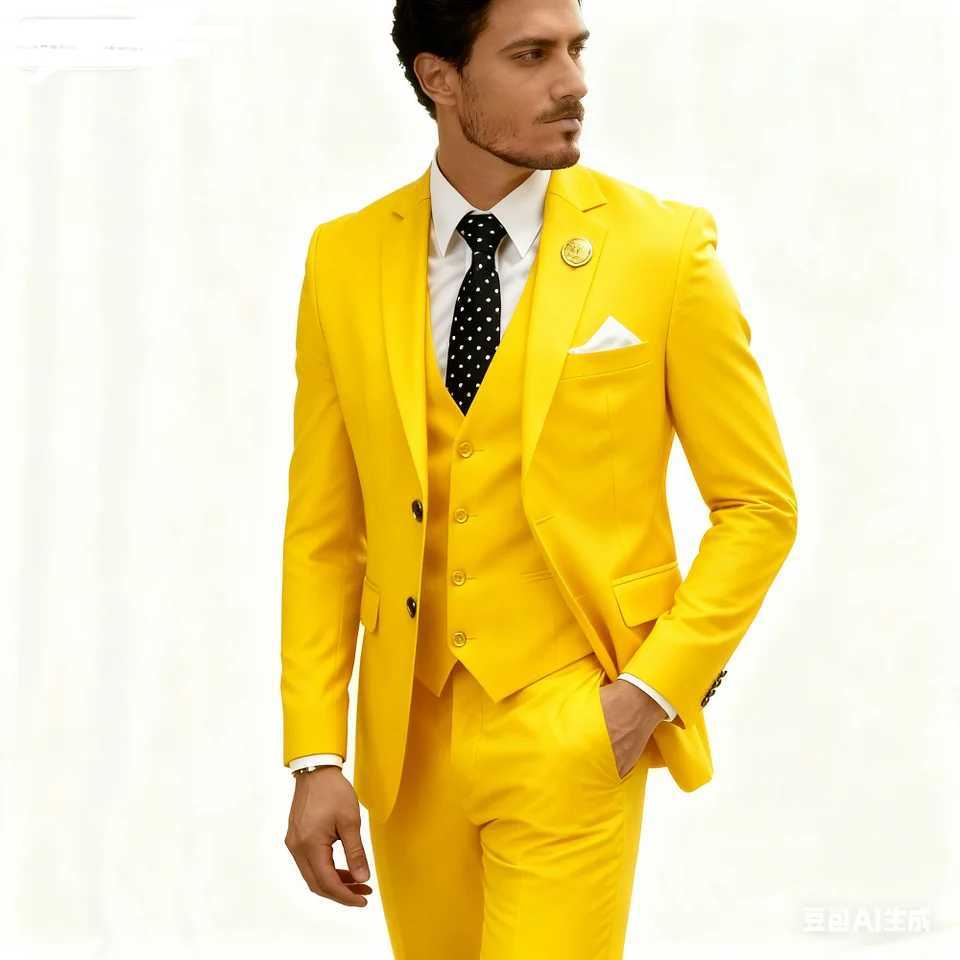 Elegant Rose Red 3-Piece Slim Fit Mens Suit Double Breasted Blazer Vest Pants Set for Wedding Groom Tuxedo Business Party a08 M260313