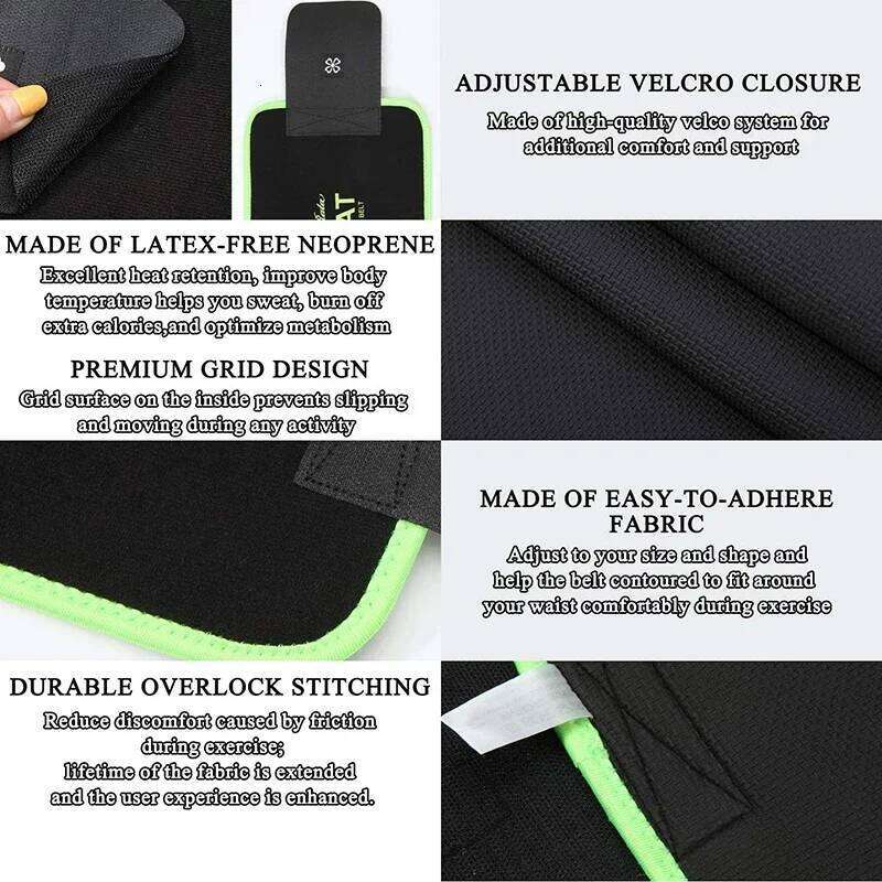 MISSMOLY Neoprene Waist Shapers Trimmer Belt Weight Loss Sweat Band Wrap Fat Tummy Control Sauna Girdle Lumbar Support 26Y0313