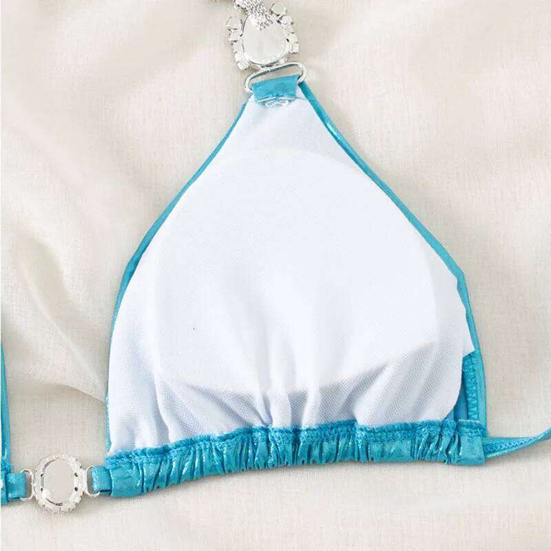 Summer Sexy Bikinis Swimsuit With Rhinestones Women Swimwear Female Push Up Bikini Beach Swim Wear Bathing Suit Pool Bather 2026 Y260303