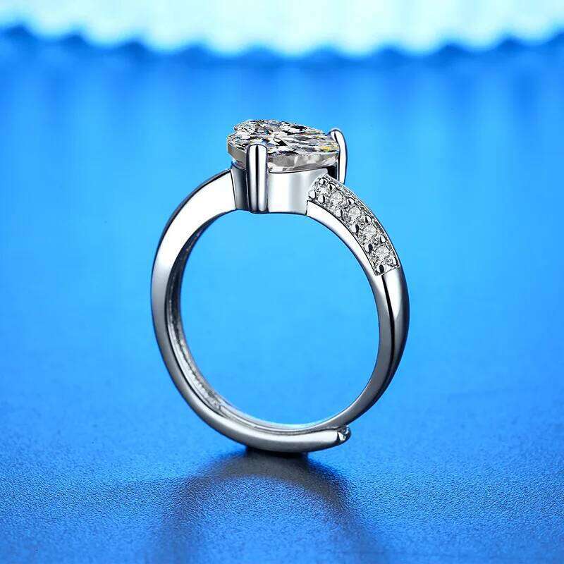 New 925 Sterling Silver Shining Moissanite for Women Wedding Jewelry Engagement Charm Party Fashion Gift Top Quality Ring H260312