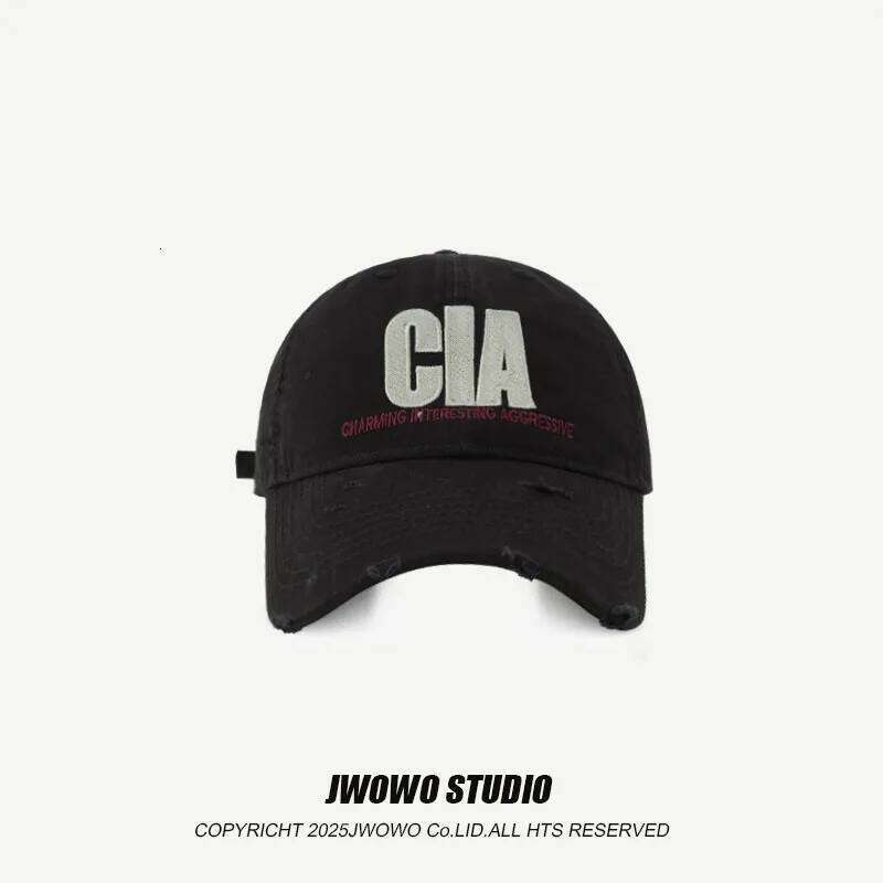 CIA Letter Embroidery Cap Men Women Spring Summer Cotton Unisex Baseball Snapback Hat Hip Hop Trucker Sun Shade Caps Z260313
