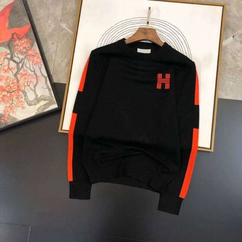 Men's Clothing Spring And Autumn High Quality Printed Round Neck Long Sleeve Sweater Fashion Pullover Sportswear Top