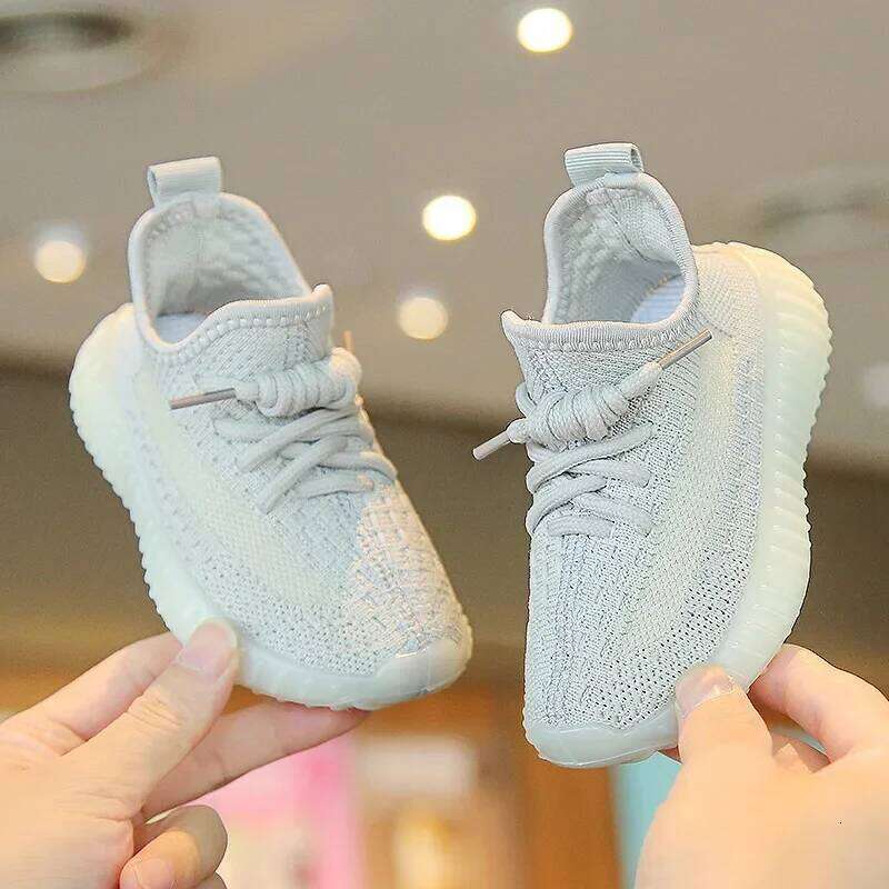 Fashion Children's Woven Outdoor Sneakers Non-slip Kids Soft Soles Girls Boys Running Shoes 26Y0313