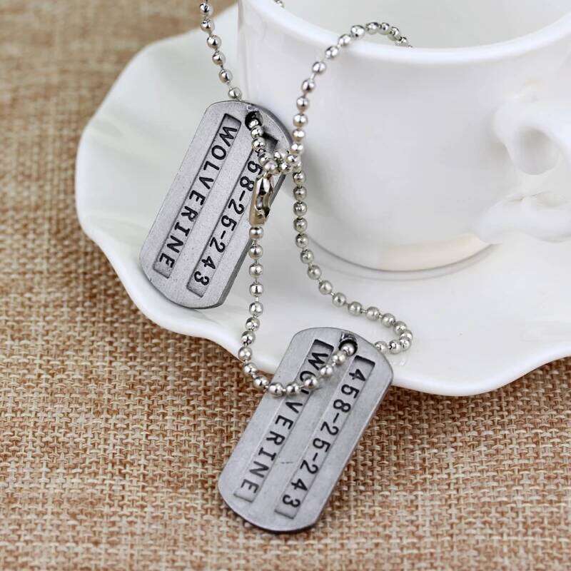 Movie Wolverine Pendant Necklace Logan Hang Tag Neck Chain Fans Collection Commemorative Jewelry Gift H260312