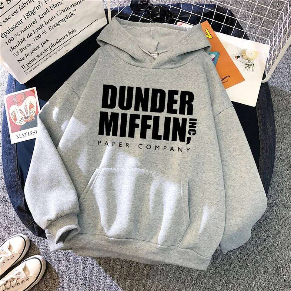 The Office Dunder Mufflin INC Paper Hoodie Dwight Schrute Sweatshirt Men Women Hoodies Casual Pullover Hooded Sweater 26Y0313