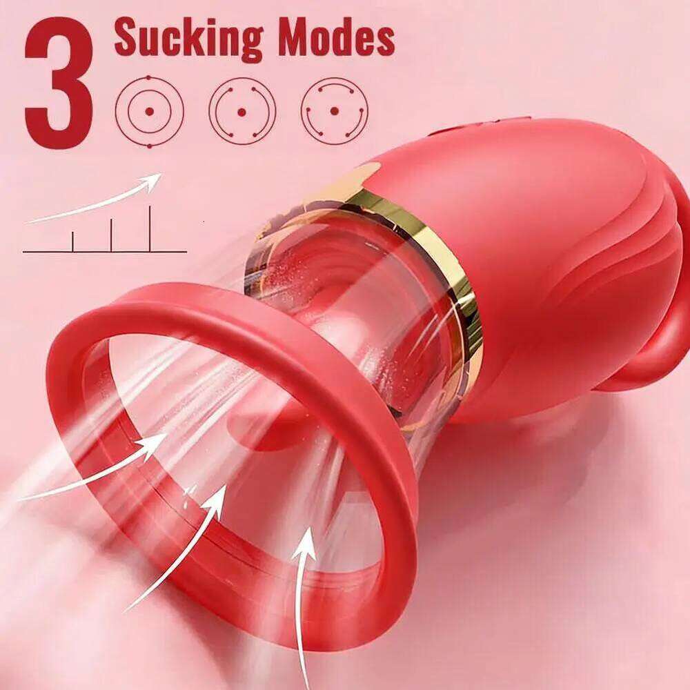 5-Frequency 360 Tongue Swaying for Women Clitoris Vacuum Sucker Stimulator Oral Vagina Nipples Vibrating Female Toys 26H0313