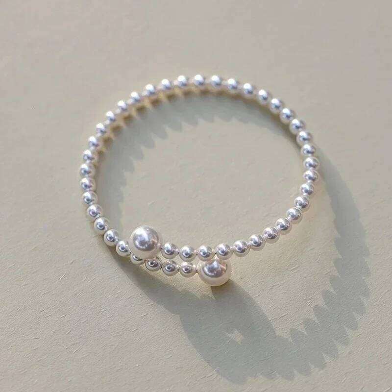 Imitation Pearl Stretchable Bracelet for Women Personalized Fashion Daily Accessories Party Jewelry Birthday Anniversary Gifts Z260313