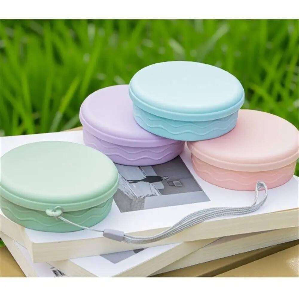 Practical Water Cups 200ml Foldable With Lid Silicone Portable Cup Drinking Mug Outdoor Travel Z260313