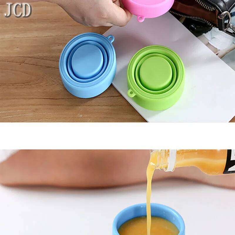 Folding Cup150ml Food Grade Silicone Water With Cleaning And Storage For Outdoor Travel Portable Retractable Cup Z260313