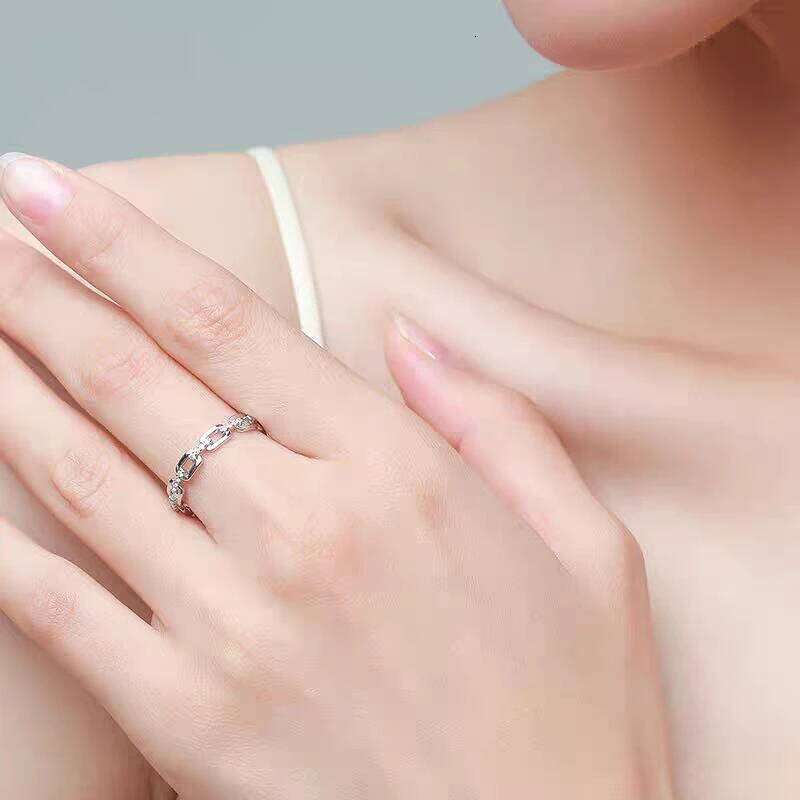 925 Sterling Silver Geometric Clear CZ Ring for Women Exquisite Stackable Finger Rings Wedding Party Statement Jewelry Gift H260312